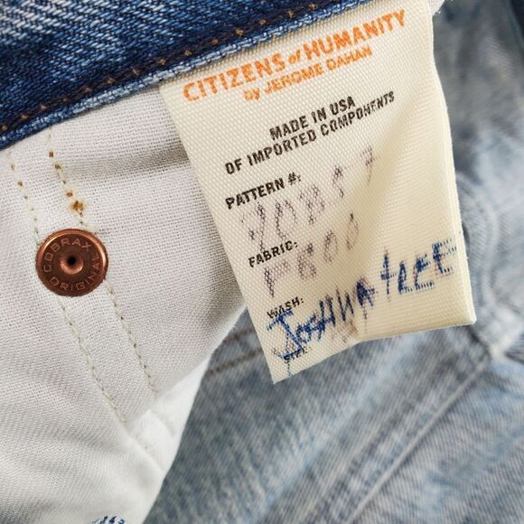 NEW CoH 31 ROWAN RELAXED SLIM JOSHUA TREE CITIZENS HUMANITY SAMPLE OOAK JEANS - Picture 8 of 12